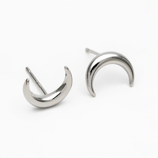 Silver Moon Studs